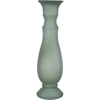 Váza Svícen|váza 40cm, ABRIL, zelená matná|Vidrios San Miguel|Recycled Glass