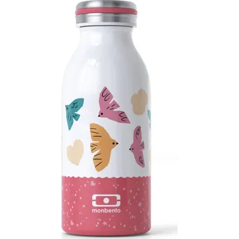 Termoska Monbento Cooly dětská termoláhev na pití 350 ml, pink birds, 47274121