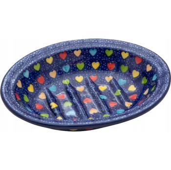 Mýdlenka Mýdlenka volně stojící Ceramika Artystyczna Bolesławiec Maria Starzyk, vícebarevná keramika