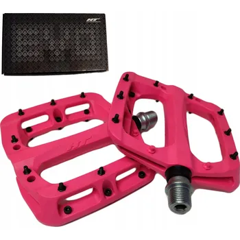 Pedál na kolo Platformové pedály HT PA03A růžové