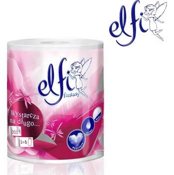 Utěrka Papírové utěrky celulóza Elfi v balení 1 ks bílé