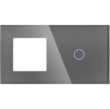 vypínač Dvojitý Rámeček DC Smart Home šedý