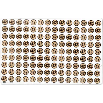 samolepka Samolepky s velikostí zlata 42 1 25 Ks / 1 arch