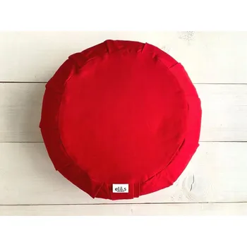 Polštář ZAFU polštář na MEDITACI s POTAHem - červená