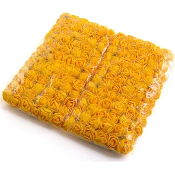umělá květina Pěnové růžičky 1 cm Žlutá