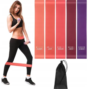 Sportovní taška 5x GUMY TAŠKA NA CVIČENÍ FORTRADE POPRUHY FITNESS