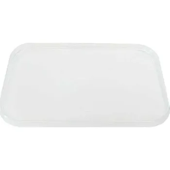 Jednorázové nádobí víčko na dózu obdélníkovou 750 ml, PP - transparentní (25 ks/balení)