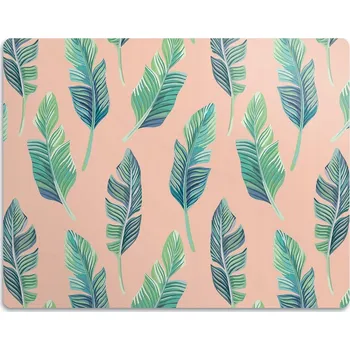 Obraz Vodotěsná podložka pod misku Vzorek Listy 90x60 cm