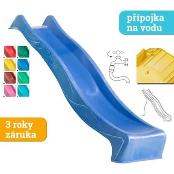 skluzavka skluzavka Monkey´s Home Eko-Line s přípojkou na vodu modrá 2,28 m