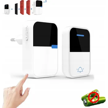 BEZDRÁTOVÝ ZVONEK KE DVEŘÍM BRÁNY VODĚODOLNÝ IP68 s dosahem až 150 m a hlasitostí 100 dB