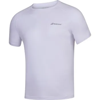 Pánské tričko TRIČKO BABOLAT PLAY CREW NECK TEE BOY WHITE 128