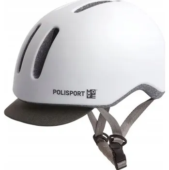 Cyklistická přilba Cyklistická helma Polisport Commuter M 54-58 cm, bílá matná