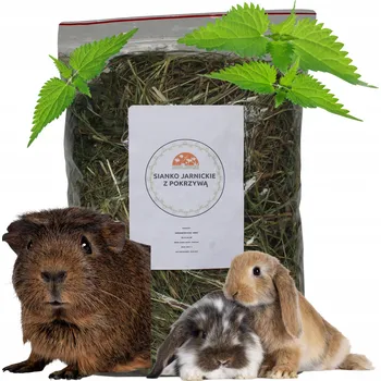 Krmivo pro hlodavce JARNICKÉ SENO S KOPŘIVOU 300g LOUČNÍ SENO S LISTY KOPŘIVY 0,3kg KOPŘIVOVÉ LISTY