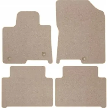 autokoberec Velurové autokoberce s upevněním v sadě Edecor