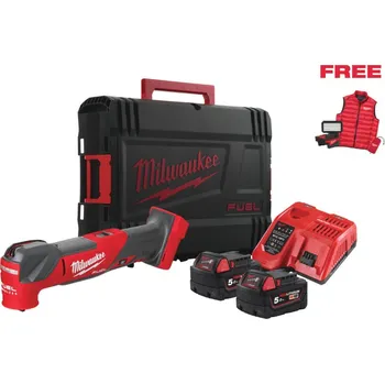 MILWAUKEE Multifunkční nářadí M18 FMTMC-502X, 2x5.0Ah + Vesta + Světlo