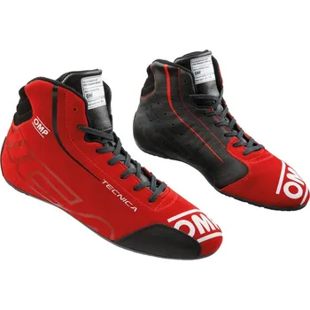 Moto obuv OMP Boty Tecnica My2025 37 Černá / Červená