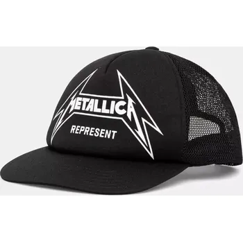 Kšiltovka Kšiltovka Represent Metallica Cap černá barva, s potiskem, MLM802.01, ONE SIZE, 99X
