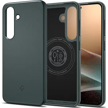 Pouzdro na mobilní telefon Spigen Thin Fit MagSafe Abyss Green Samsung Galaxy S25 ACS08994