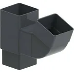 Odbočka svodu hranatá GuttaKROP PVC antracit