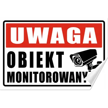 IP kamera Nálepka KAMERA POZOR OBJEKT MONITOROVÁN 30x20 Samolepicí