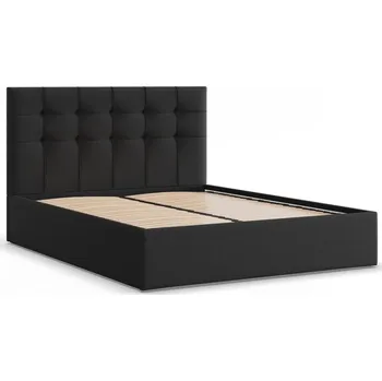 Postel Čalouněná postel SORIA 160x200 cm s roštem Černá