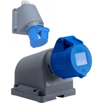 Elektrická zásuvka Elektrická Zásuvka hermetická F-Elektro modrá