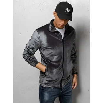 Pánské oblečení Pánská mikina DSTREET TMAVĚ ŠEDÁ XL