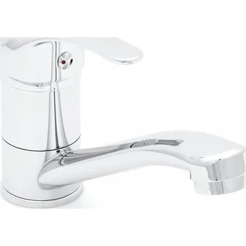 Vodovodní baterie Stojánková umyvadlová baterie Aqui BASIC stříbrná