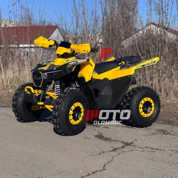 Dětská tříkolka Dětská čtyřkolka - ATV Terrax 125cc Barton Motors 3-rychlostní poloautomat + zpátečka Žlutá