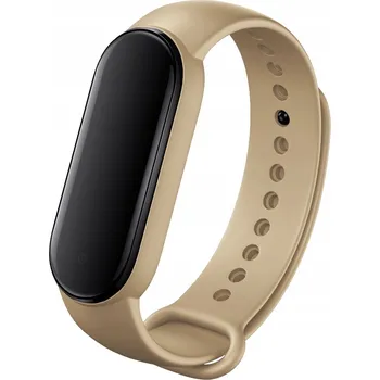 Řemínek na hodinky Řemínek ChronSmarta pro hodinky Xiaomi Mi Band 5 6 7, krémový gumový řemínek