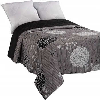 Prostěradlo Narzuta Polskie Tkaniny z mikrovlákna 180 cm x 200 cm černý