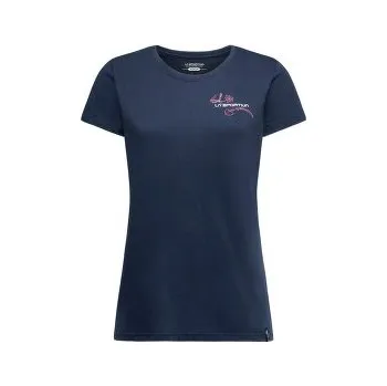 Dámské tričko La Sportiva CLIMB FLOWER T-SHIRT Women Night Sky_B46B46 modrá XS