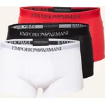 Emporio Armani Pánské Boxerky, 3 Kusy V Balení, červená /...