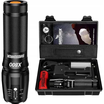 Svítilna ULTRA JASNA SVÍTILNA SHADOWHAWK 450000 LUMENŮ, 5 REŽIMŮ PRO KEMPOVÁNÍ A URBEX