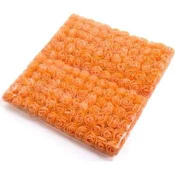 umělá květina Pěnové růžičky 1 cm Oranžová