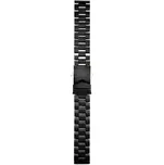 Černý ocelový řemínek na hodinky