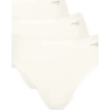 Kalhotky Dámské kalhotky SLOGGI GO DAILY COTTON TAI 3P SILK WHITE L 0