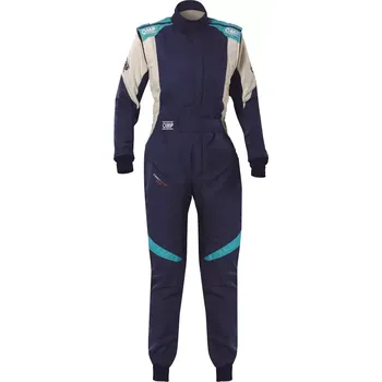 Moto kombinéza OMP Kombinéza First Evo Elle My2025 Dámská Modrá / Tiffany / Bílá 40