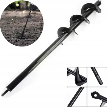 Vrták VRTÁK VRTÁK VRTÁK PRO VÝSADBU DO PŮDY ZEMINY HLÍNY 8 CM X 60 CM