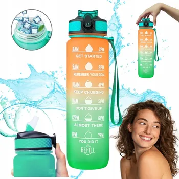 Láhev Lahev Na Pití Hydrate Heroes vícebarevný 1000 ml se slámkou