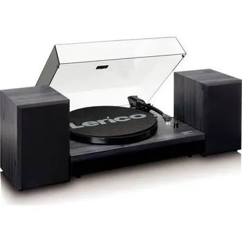 Gramofon Gramofon Lenco LS-300 Bluetooth černý, páskový, automatický předzesilovač