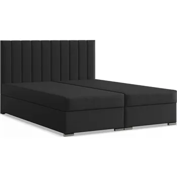 Postel Čalouněná postel AGEN 160x200 cm s pružinovou matrací Šedá II