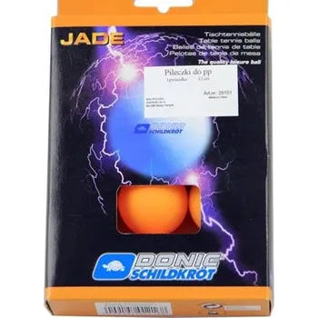 Stolní tenis Míčky na stolní tenis 12 Ks Donic Jade oranžové.