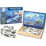 LEAN Toys Sada vzdělávacích magnetických hlavolamů s motivem vojenské lodi