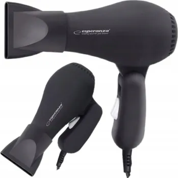 Péče o vlasy CESTOVNÍ FÉN NA VLASY ČERNÝ VÝKONNÝ MALÝ 750W SKLÁDACÍ + KONCENTRÁTOR