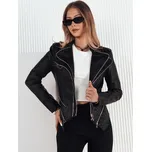 Černá koženková bunda AGER TY4161 Velikost: S