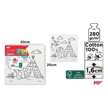 Set školních potřeb Płótno dziecięce do kolorowania 20x20cm