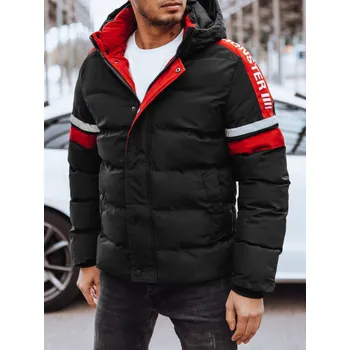 Černá prošívaná zimní bunda TX4568 Velikost: M