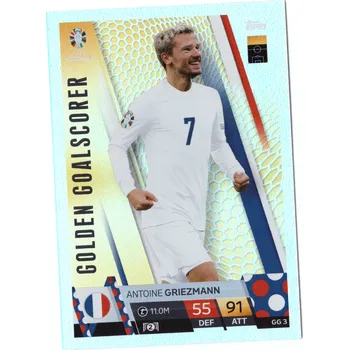 Sběratelská karetní hra 2024 Topps Match Attax UEFA EURO ANTOINE GRIEZMANN Golden Goalscorer