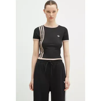 Tričko adidas Originals KNITTED 3S TEE, L, černá, 99X